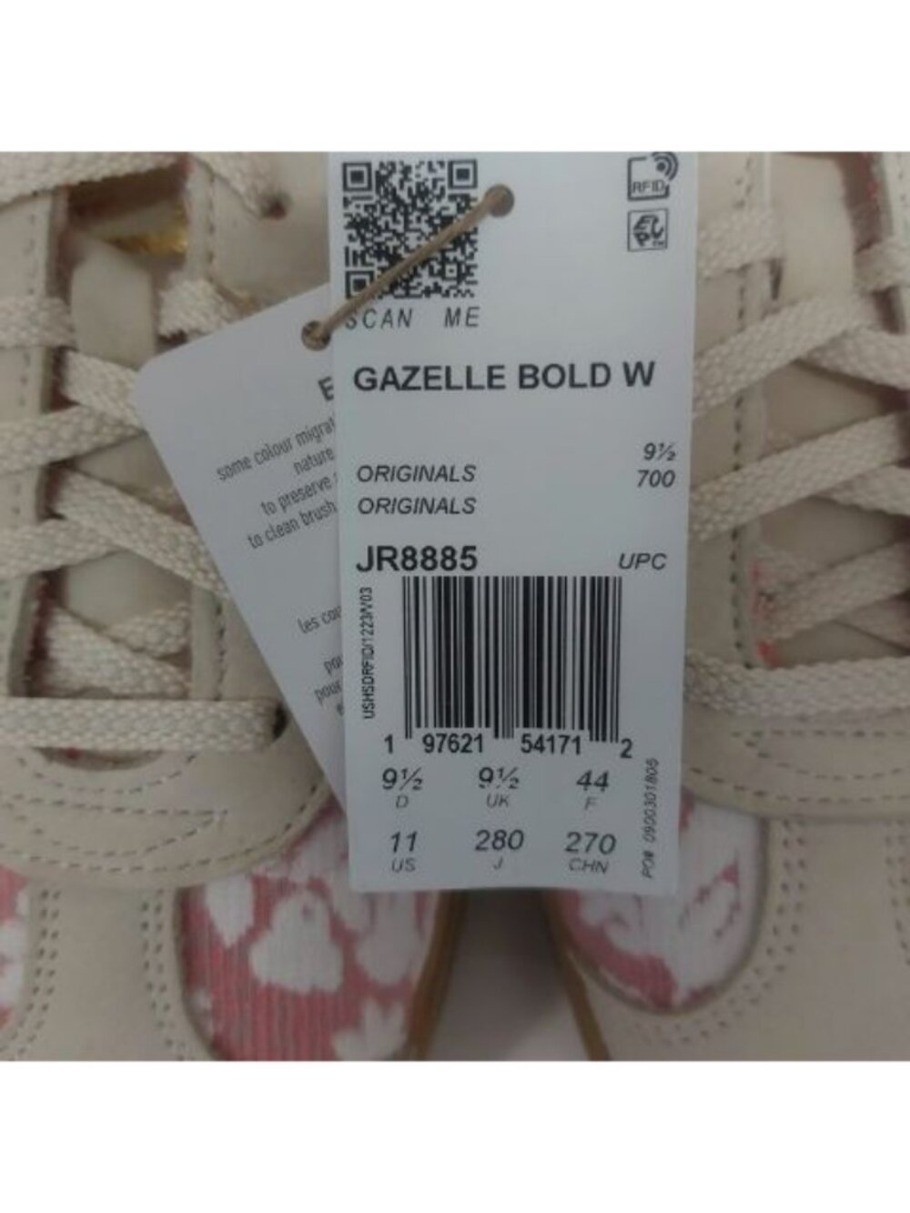Adidas Gazelle Bold Liberty London Sneakers Womens Size 11 Platform Shoes New - Picture 9 of 10